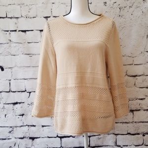 The LOFT Soft Ecru Sweater - Size L - EUC!